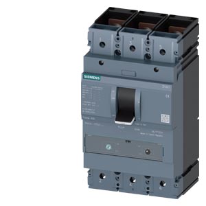 interruptor automático 3VA1 IEC Frame 630 clase de poder de corte H Icu=70 kA a 415 V de 3 polos, protección de distribuciones TM240, ATAM, In=630 A protección contra sobrecarga Ir=440 A... 630 A protección contra cortocircuitos Ii=4...8 x In conexión plana por tornillo