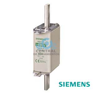 cartucho de fusibles NH, NH1, Entrada: 125 A, aM, Un AC: 690 V, indicador de fusión superior, orejetas energizadas