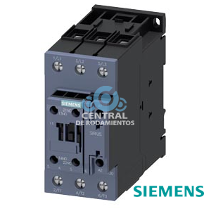 contactor de potencia, AC-3e/AC-3, 41 A, 18,5 kW/400 V, 3 polos, 24 V DC, 0,8-1,2 * Us, con varistor integrado, contactos auxiliares: 1 NA + 1 NC, borne de tornillo, tamaño: S2, apto para
