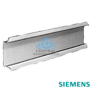 perfil DIN, 35x 27x 7,3x 1,0 mm 2000 mm de largo, sin taladrar galvanizado por método Sendzimir