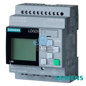 *** repuesto *** LOGO! 12/24RCE, mód. lógico, display FA/E/S: 12/24 V DC/relé, 8 DI (4 AI)/4 DO, mem. 400 bloques, posibilidad de ampliación modular, Ethernet, servidor web integrado,
