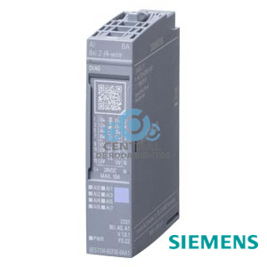 SIMATIC ET 200SP, módulo de entrada analógica, AI 8XI 2-/4-Wire Basic, adecuado para tipo de BU A0, A1, código de color CC01, diagnóstico de módulo, 16 bits