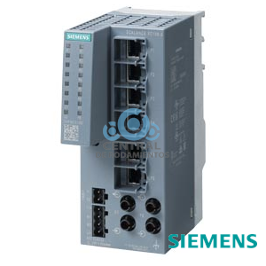 SCALANCE XC106-2, IE unmanaged switch, 6x 10/100 Mbits/s puertos RJ45, 2x 100 Mbits/s BFOC multimodo, diagnóstico LED, contacto de señalización de fallo con pulsador Set, variante redundante
