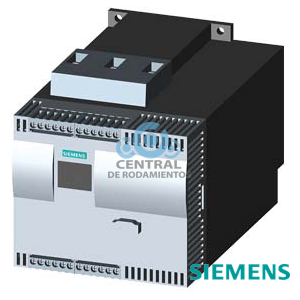 Arrancadores suaves SIRIUS Valores con 500 V, 40 °C Estándar: 93 A, 55 kW Contacto común a 3: 161 A, 110 kW 400-600 V AC, 230 V AC bornes de tornillo !!! Producto a extinguir  El sucesor es