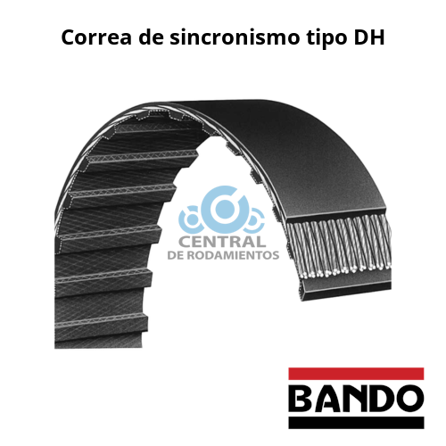 Correa de sincronismo doble dentada, 900DH100, Logitud 90 '', Numero de dientes 180,  Ancho 1 '', bando