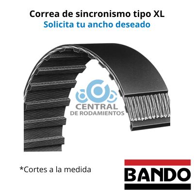 Manga de sincronismo, 220XL, longitud externa 22 '', Numero de dientes 110, bando