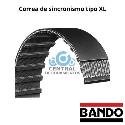 [250XL037] Correa de sincronismo, 250XL037, Logitud 25 '', Numero de dientes 125,  Ancho 0.37 '', bando