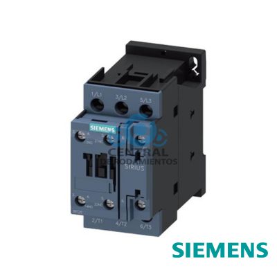 contactor de potencia, AC-3e/AC-3, 25 A, 11 kW/400 V, tripolar, 110 V AC, 50 Hz/120 V, 60 Hz, contactos auxiliares: 1 NA + 1 NC, borne de tornillo, tamano: S0