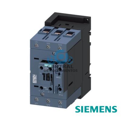 contactor de potencia, AC-3e/AC-3, 110 A, 55 kW / 400 V, tripolar, 110 V AC, 50 Hz/120 V, 60 Hz, contactos auxiliares: 1 NA + 1 NC, borne de tornillo, tamano: S3