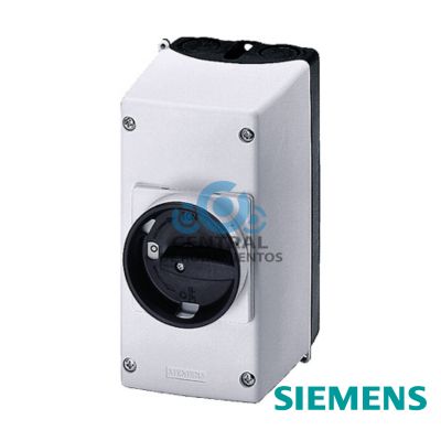 Caja de superficie de material aislante grado de proteccion IP55 con borne N y borne de puesta a tierra PE bloqueable en posicion O 54 mm con paso de paso de cables sin homologacion UL/CSA