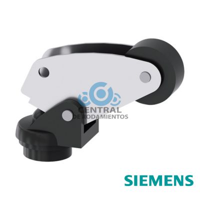 cabeza de accionamiento para interruptores de posicion 3SE51/52 rodillo y palanca acodada Palanca metalica con rodillo de plastico 22 mm