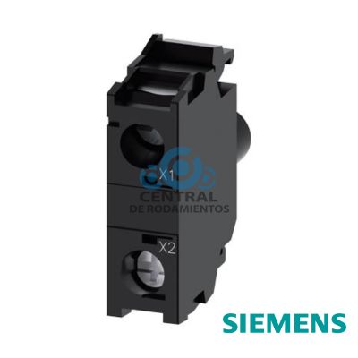 Modulo de LED con LED integr. 24 V AC/DC, blanco, bornes de tornillo, para fijacion en placa frontal.