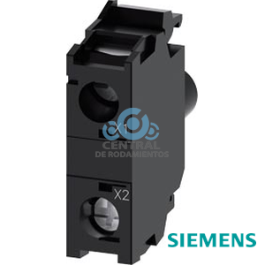 modulo de LED con LED integrado, AC/DC 24-240 V, rojo, bornes de tornillo, para fijacion en placa frontal