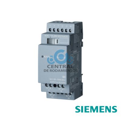 Modulo ampl. LOGO! DM8 230R, FA/E/S: 230V/230V/rele, 2TE, 4 DI/4 DO para LOGO! 8