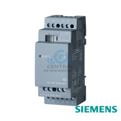 Modulo de ampliacion LOGO! AM2, alimentacion: DC 12/24V, 2 AI, 0-10V o 0/4-20 mA para LOGO! 8