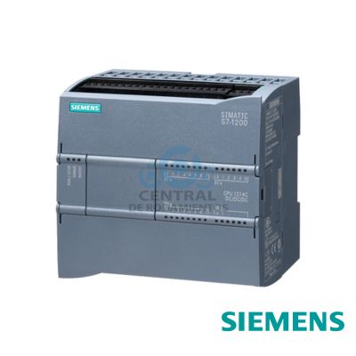 SIMATIC S7-1200, CPU 1214C, CPU compacta, DC/DC/DC, E/S integradas: 14 DI 24 V DC; 10 DO 24 V DC; 2 AI 0-10 V DC, alimentacion: DC 20,4-28,8 V DC, memoria de programas/datos 150 KB