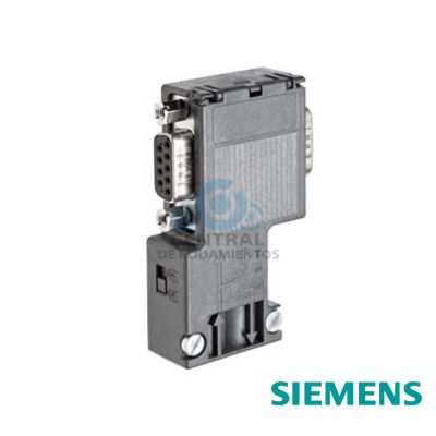 SIMATIC DP, conector de conexión para PROFIBUS hasta 12 Mbits/s Salida de cable a 90°, 15,8x 64x 35,6 mm (An x Al x P), Resistencia de cierre con función de seccionamiento, con conector hembra