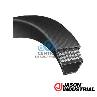 Correa trapezoidal estandar, B123, Longitud externa 126 pulgadas, jason