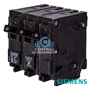 Siemens Low Voltage Interruptores automaticos residenciales Interruptores pequenos termomagneticos Interruptores - Tipo QP/MP 3 polos 240 V AC son protecciones de circuito, redes de centro de
