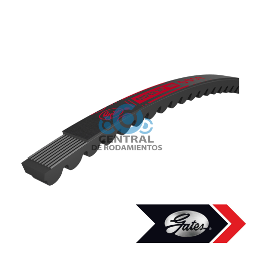 [XPB1250-GATES] Correa trapezoidal metrica, XPB1250, Longitud externa 1250 mm, gates