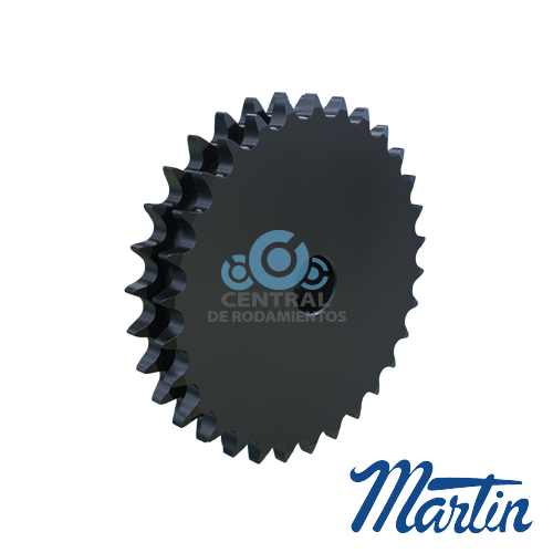 Sprocket doble, D50B30, Tipo B, Numero de cadena & paso (50 / 5/8 in), Numero de dientes 30, MARTIN