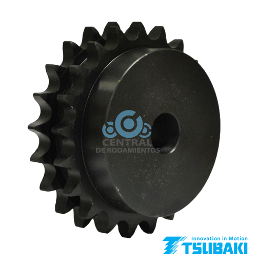 Sprocket, D40B17H, Tipo B, Numero de cadena & paso (40 / 1/2 in), Numero de dientes 17, Diametro de barreno normal 5/8 in, TSUBAKI