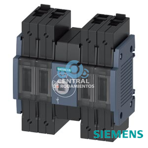 interruptor-seccionador 32A, tam. 1, 4 polos Accionamiento frontal central aparato base sin maneta borne tipo marco