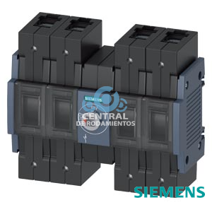 interruptor-seccionador 100A, tam. 2, 4 polos Accionamiento frontal central aparato base sin maneta borne tipo marco