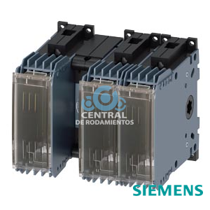 Interruptor seccionador con fusible 63A, tam. 1, 3 polos para fusible NH tam. 000 Accionamiento frontal central aparato base sin maneta borne tipo marco