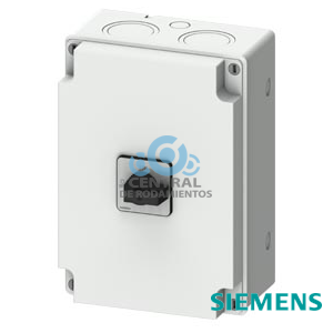 interruptor-seccionador SENTRON 3LD en caja, interruptor para trabajos y mantenimiento con placa de pantalla CEM, tripolar, Iu: 100 A, AC23A 400 V a 50/60 Hz: 37 kW con alimentación por convertidor de frecuencia: AC20 400 V a 0-550 Hz: 37 kW, 1 NA + 1 NC, anticipado 20-150 ms, caja de material aislante para pasacables métrico, mando de maneta, negro, bloqueable en pos. 0 y I, incl. clips apantallados y abrazaderas de manguera