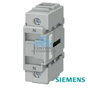 Borne de neutro/borne de puesta a tierra PE, continua, para fijación frontal, hasta 32A, Accesorios para interruptores principales e interruptores de parada de emergencia 3LD2