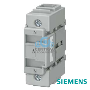 Borne de neutro/borne de puesta a tierra PE, continua, para fijación frontal, hasta 63A, Accesorios para interruptores principales e interruptores de parada de emergencia 3LD25