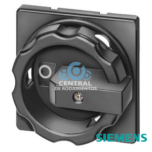 accionamiento giratorio, muletilla negro, para cuatro agujeros de fijación frontal, accesorios para interruptor principal y de parada de emergencia 3LD2 para 63 A y 125 A para interruptor principal y de parada de emergencia 3LD5 UL para 30 A - 60 A