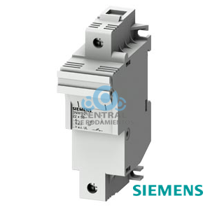 SENTRON, base portafusibles cilíndricos, 22x58 mm, 1 polo, Entrada: 100 A, Un AC: 690 V