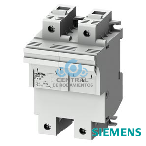 SENTRON, base portafusibles cilíndricos, 22x58 mm, 1 P+N, Entrada: 100 A, Un AC: 690 V