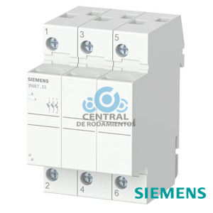 SENTRON, base portafusibles cilíndricos, 8x32 mm, 3 polos, Entrada: 20 A, Un AC: 400 V