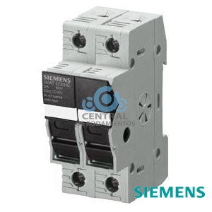 SENTRON, portafusibles, clase CC, bipolar, In: 30 A, Un AC: 600 V, las disposiciones nacionales de instalación se deben tener en cuenta versión estándar, montaje modular