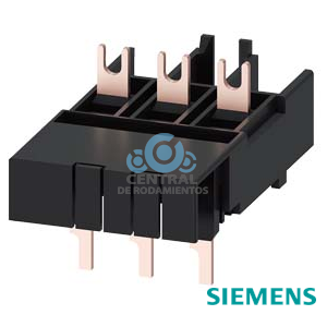 Bloque de conexión para borne de tornillo eléctrico y mecánico para 3RV2.1/3RV2.2 y 3RT2.2 Mando por DC o arrancador suave 3RW3 o contactor estático 3RF34 (embalaje multiunidad)