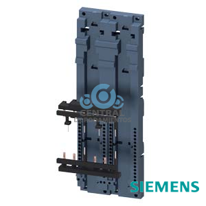 Bloque de conexión para borne de tornillo eléctrico y mecánico completo para derivaciones sin fusibles, Tamaño S0 para montaje sobre perfil DIN compuesto por módulo de cableado adaptador para perfil DIN y módulos laterales