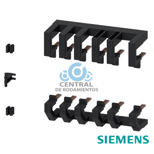 Juego de piezas para el cableado de conexión por resorte eléctrico y mecánico incluido enclavamiento mecánico para arrancadores inversores Tamaño S0