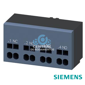 interruptor auxiliar 1 contacto NC 1 contacto NA Conexión circuito de mando: borne de resorte