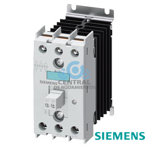 Contactor estático trifásico 3RF2 AC 51 / 10 A / 40 °C 48-600 V / DC 4-30 V controlado por 3 fases borne de tornillo Tensión de bloqueo 1200 V