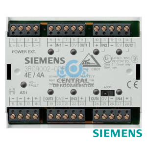 Módulo AS-Interface F90, digital 4DI/4DQ, IP20 4 entradas para sensor de 3 conductores alimentación de sensores externa 4 salidas, 2 A, 24 V DC máximo 6 A para todas las salidas Conexión en bornes de tornillo 90 mm de ancho
