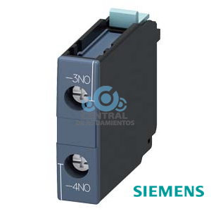 Bloque de contactos auxiliares frontal, 1 NA, bornes de tornillo, para contactores 3RT1