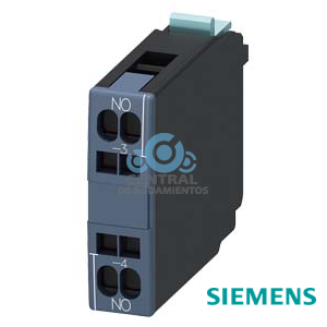 Bloque de contactos auxiliares frontal, 1 NA, bornes de resorte, para contactores 3RT1