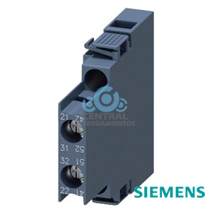 bloque de contactos auxiliares, lateral, 2 NC, izquierda: 41/42, 51/52, derecha: 21/22, 31/32, circuito: 1 NC, 1 NC, borne de tornillo, para contactores 3RT2.1