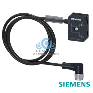 AS-Interface derivación M12 U_ASI y Uaux, cable de 1 m con conector hembra aéreo M12 acodado IP67/68/69K, máximo 4 A