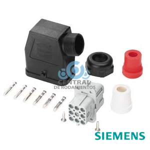 juego de conectores, acometida 6x2,5 mm2, 9 polos, completo con entrada de cable PG16