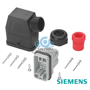 juego de conectores 6x2,5 mm2, 9 polos, completo con entrada de cable PG16