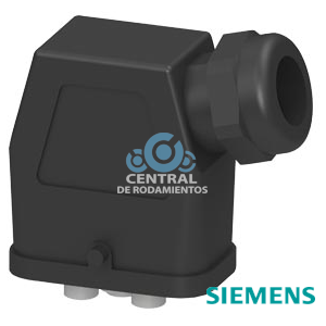 Inserto hembra HAN Q4/2 5 contactos hembra 4 mm2, 2 Contactos auxiliares 0,5 mm2 PIN 11+12 Juego de conectores de alimentación de energía para conectar a MS, RSM de ET200pro, M200D Carcasa con salida acodada incluido pasacables